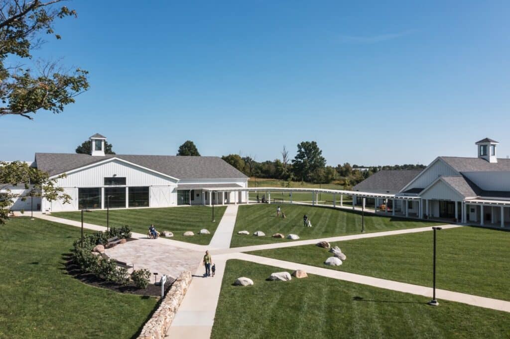 Drone photo of North Central Training Center