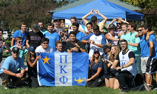 group of fraternity people